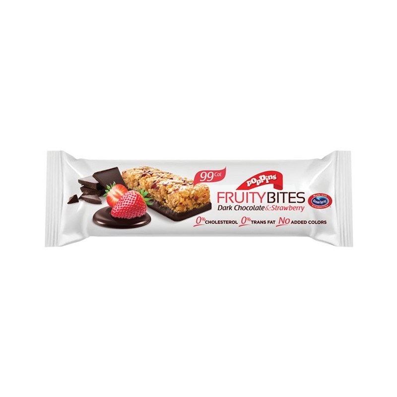 POPPINS FRUITY BITES DARK 25G- CHOCO & STRAWBERRY _0