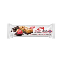 POPPINS FRUITY BITES DARK 25G- CHOCO & STRAWBERRY 