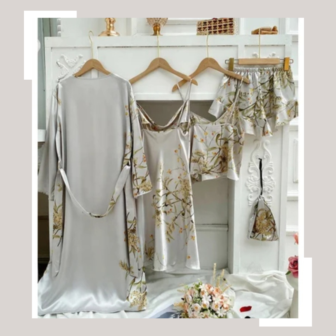 Silver night wear set 