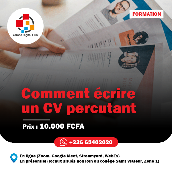 Formation : Comment écrire un CV percutant