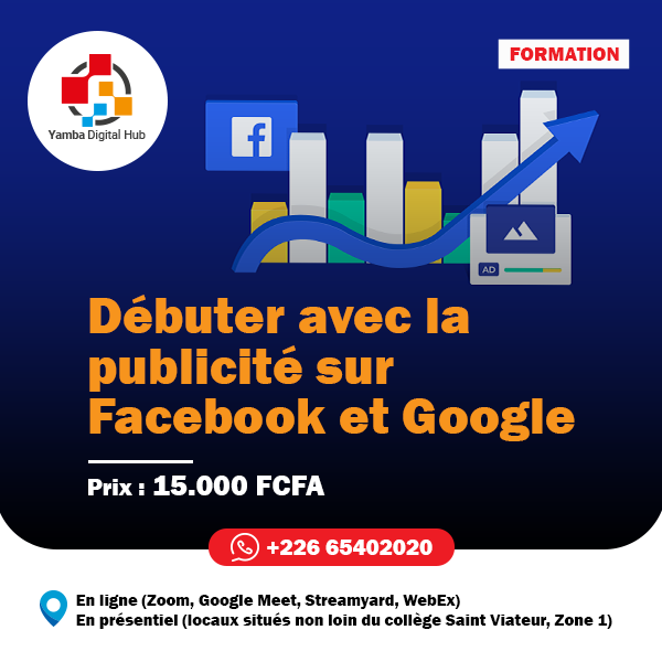 Formation : Débuter avec la publicité sur Facebook et Google