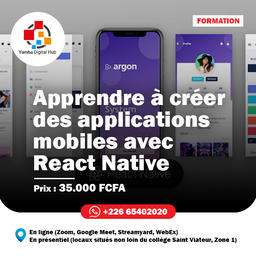 Formation: Apprendre à créer des applications mobiles avec React Native