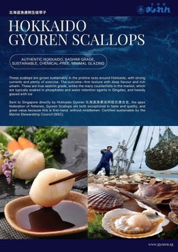 Sashimi Grade Scallop 1kg 30-40 pcs