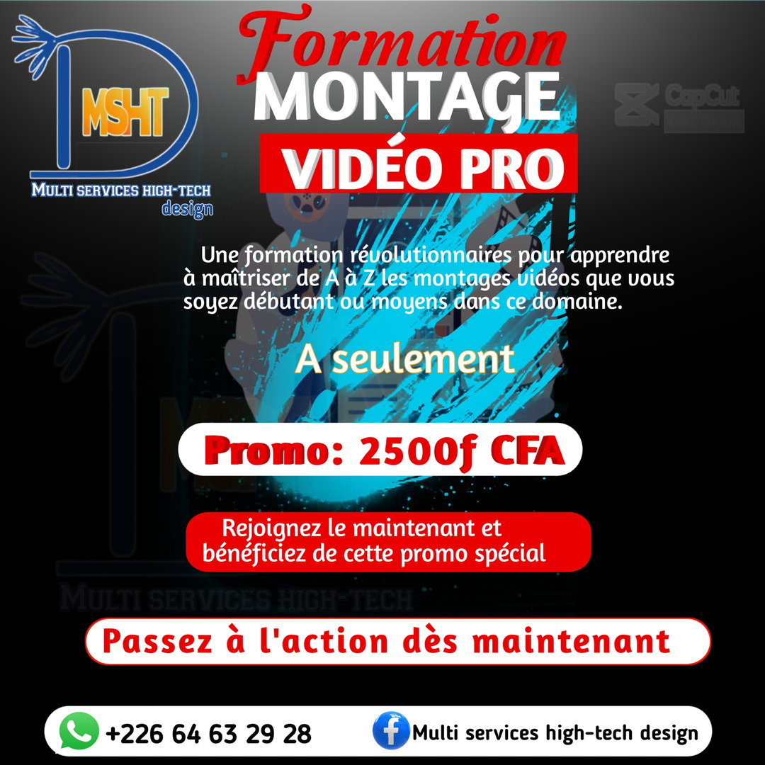 Formation en montage vidéo 