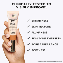 IT Cosmetics CC+ Nude Glow Lightweight Foundation + Glow Serum SPF40