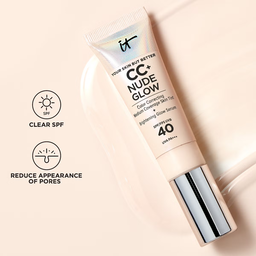 IT Cosmetics CC+ Nude Glow Lightweight Foundation + Glow Serum SPF40