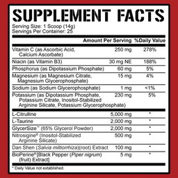 Full as Fuck óxido nítrico blue raspberry 25 servs 5% RICH PIANA