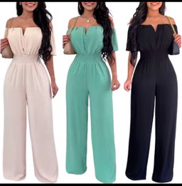 V-NECK JUMPSUIT