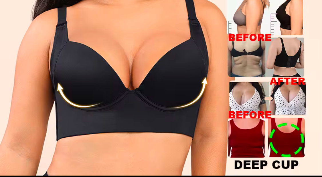 BRA PUSH UP DEEP CUT HIDE BACK FAT _2