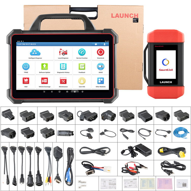 Launch X431 Pad7 Elite Full System Car Diagnostic Tool Support Online Coding and Programming