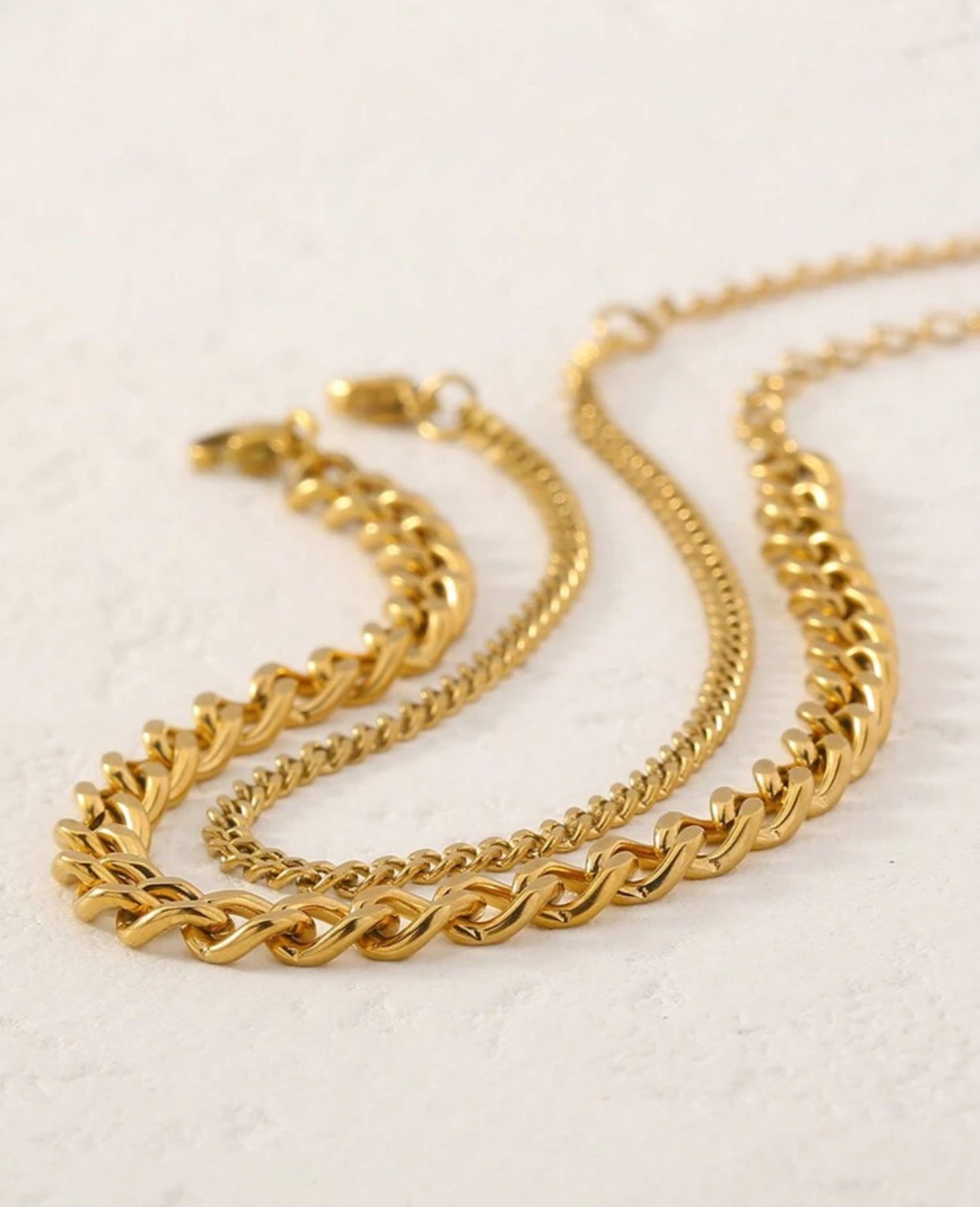 Double chain anklet_0