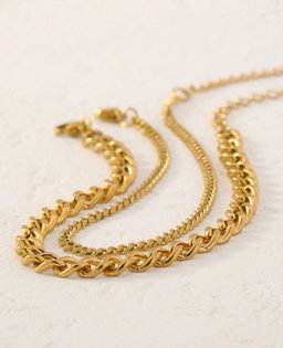 Double chain anklet