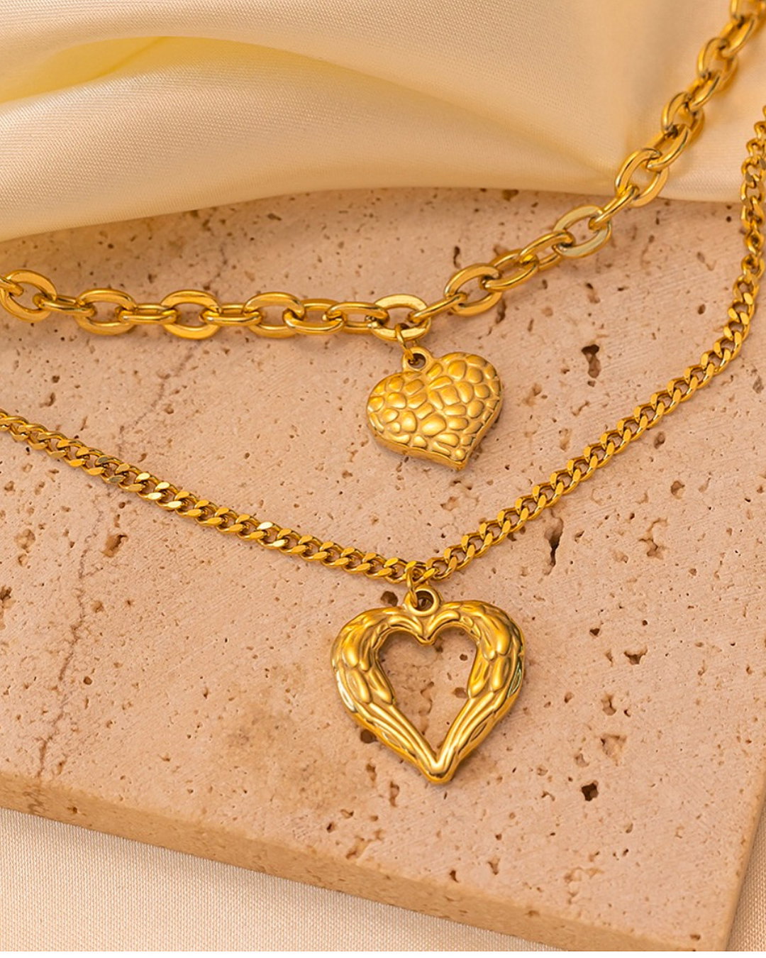 Double Heart Necklace