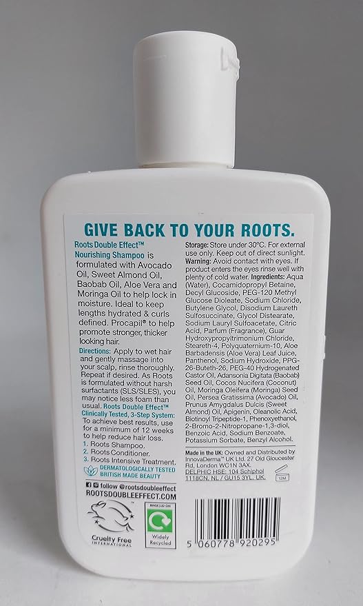 Roots Double Effect - Nourishing Shampoo - Shampooing Nourrissant - 250 ml_1