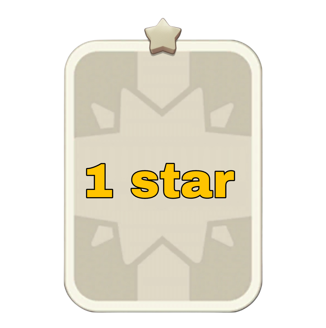 1 star sticker