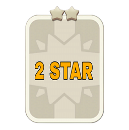 2 star sticker card