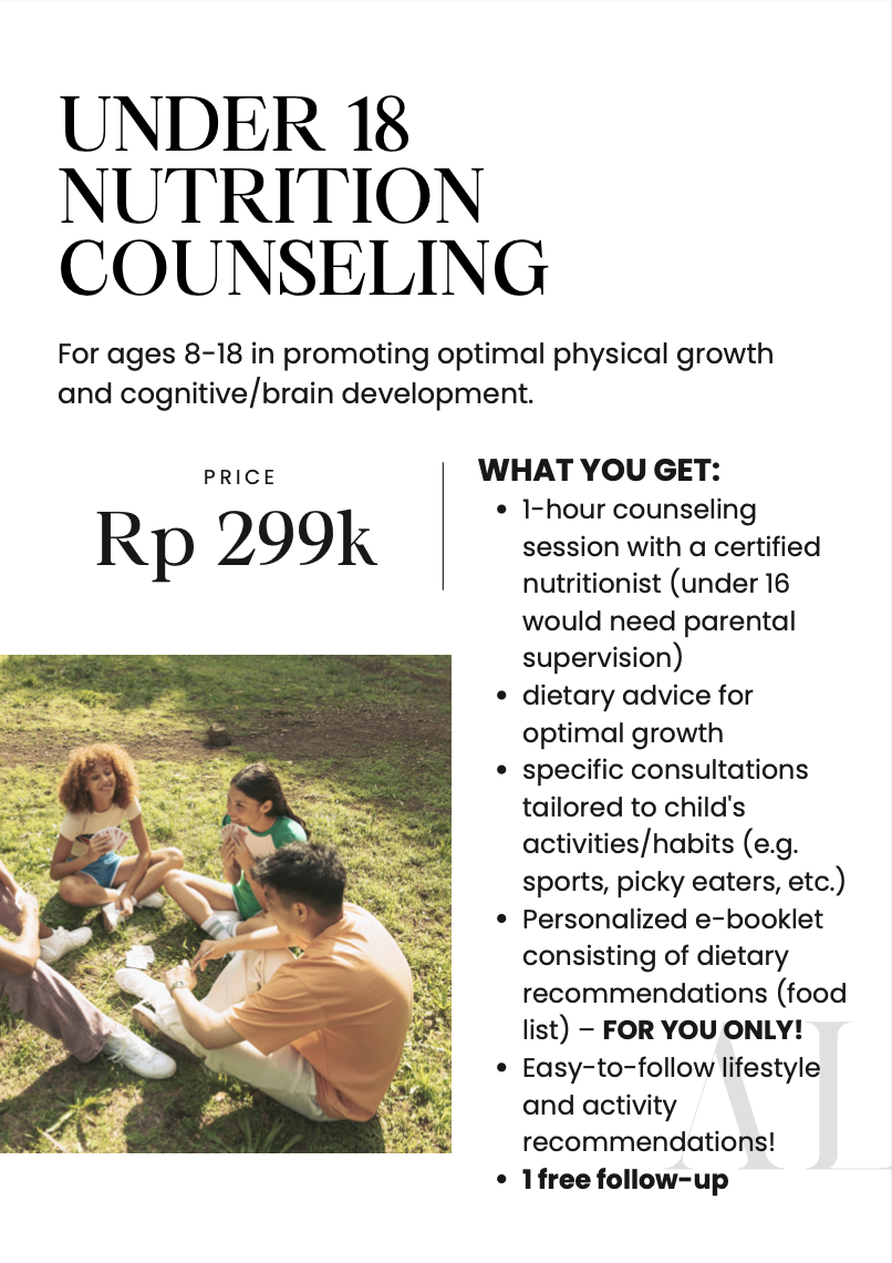 Under-18 Nutrition Counseling + Nutritional Assessment