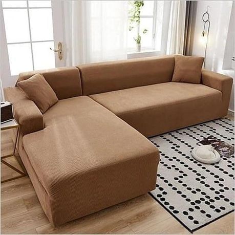 Jacquard Knitting Sofa Cover: Titanium Coffee_0
