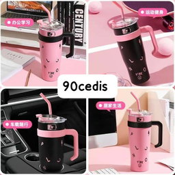 Insulated Travel Mug with Straw