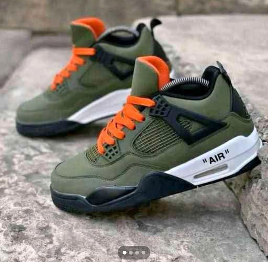 Retro Jordan 4 military green