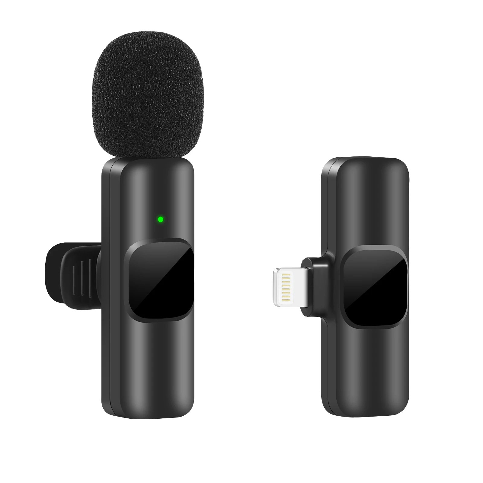 Microfone Lapela K9 2 Em 1 Sem Fio Para  iPhone / Android_2