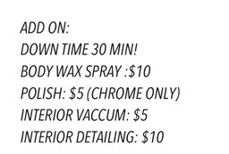 Full package Wash(Exclude Polish)
