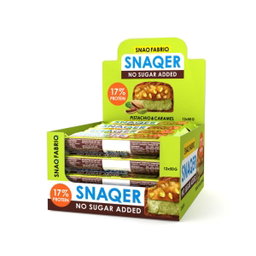 SF SNAQER Glazed bar, Pictachio & Caramel