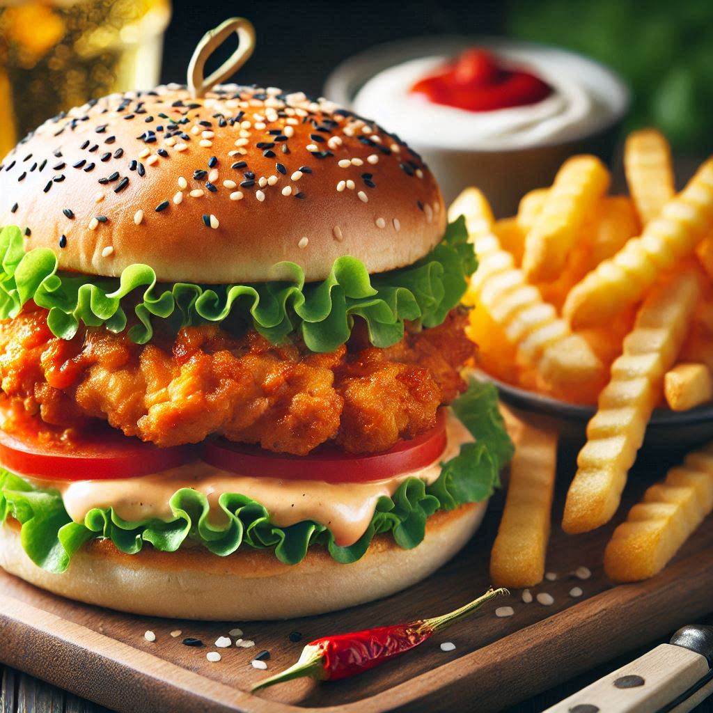 Fire Crunch Burger