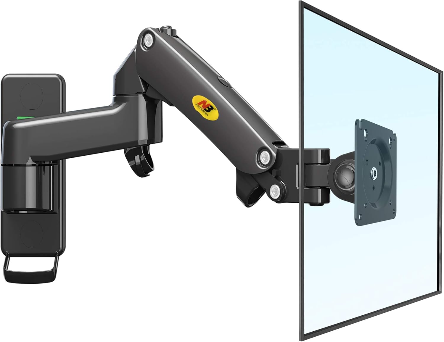 Suporte de parede para monitor com rotação 360º articulado de movimento total para monitores de 17 a 35 Polegadas _1