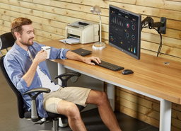 Suporte de parede para monitor com rotação 360º articulado de movimento total para monitores de 17 a 35 Polegadas 