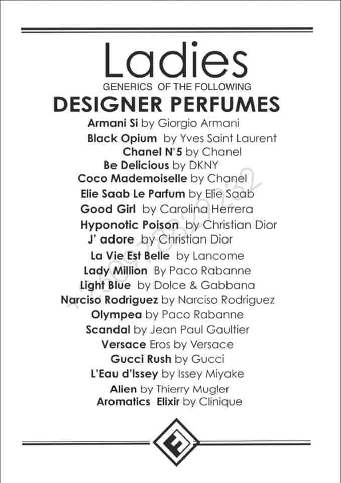 Assorted Fine fragrance Female perfumes_2
