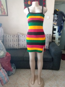 Crochet reggae dress