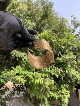 Wired bangles(gold)