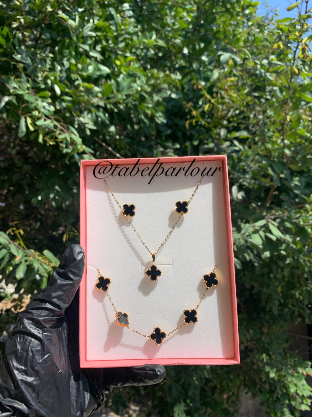 Clover set (black and green)