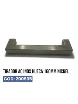 Tirador Ac Inox Hueca 160mm Nickel