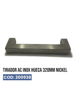Tirador Ac Inox Hueca 320mm Nickel