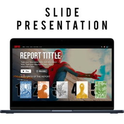 Presentation Slide Template with Netflix Theme
