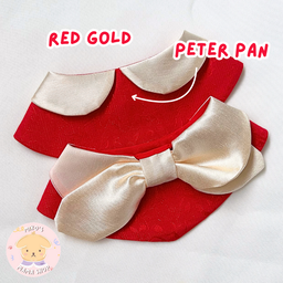 Red Gold Peter Pan/Ribbon Collars (Premium)