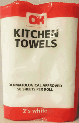 OK Kitchen Towels 50 Sheets / 2's