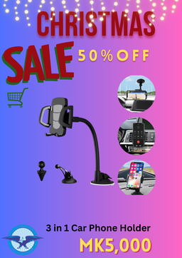 3 in 1 Car Phone Holder
