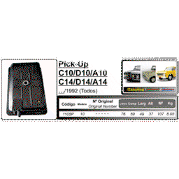 Tanque De Combustível De Plástico Chevrolet C10 D10 A10 – C14 D14 A14 tds até 1992