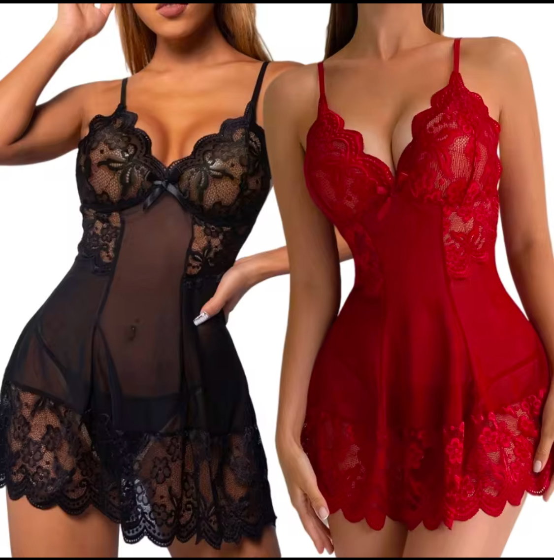 LACE NIGHT DRESSES PLUS SIZES _3