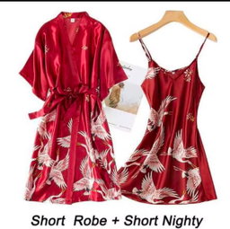 2 PCS NIGHT DRESS RAYON