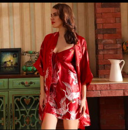 2 PCS NIGHT DRESS RAYON
