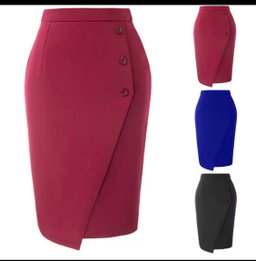 HIGH WAIST SPLIT BODYCON PENCIL SKIRT