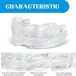 DAJILI Anti Snore Devices, Stop Snoring Devices, Anti-Snoring Anti-Molar Silicone Braces Dental Tray, Adjustable Anti-Snoring Mouth Guard for Better Sleep, Effective Snore Stopper for Men/Women