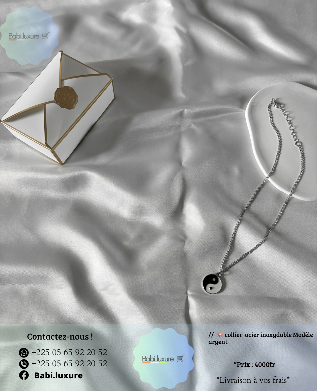 Collier en acier inoxydable 