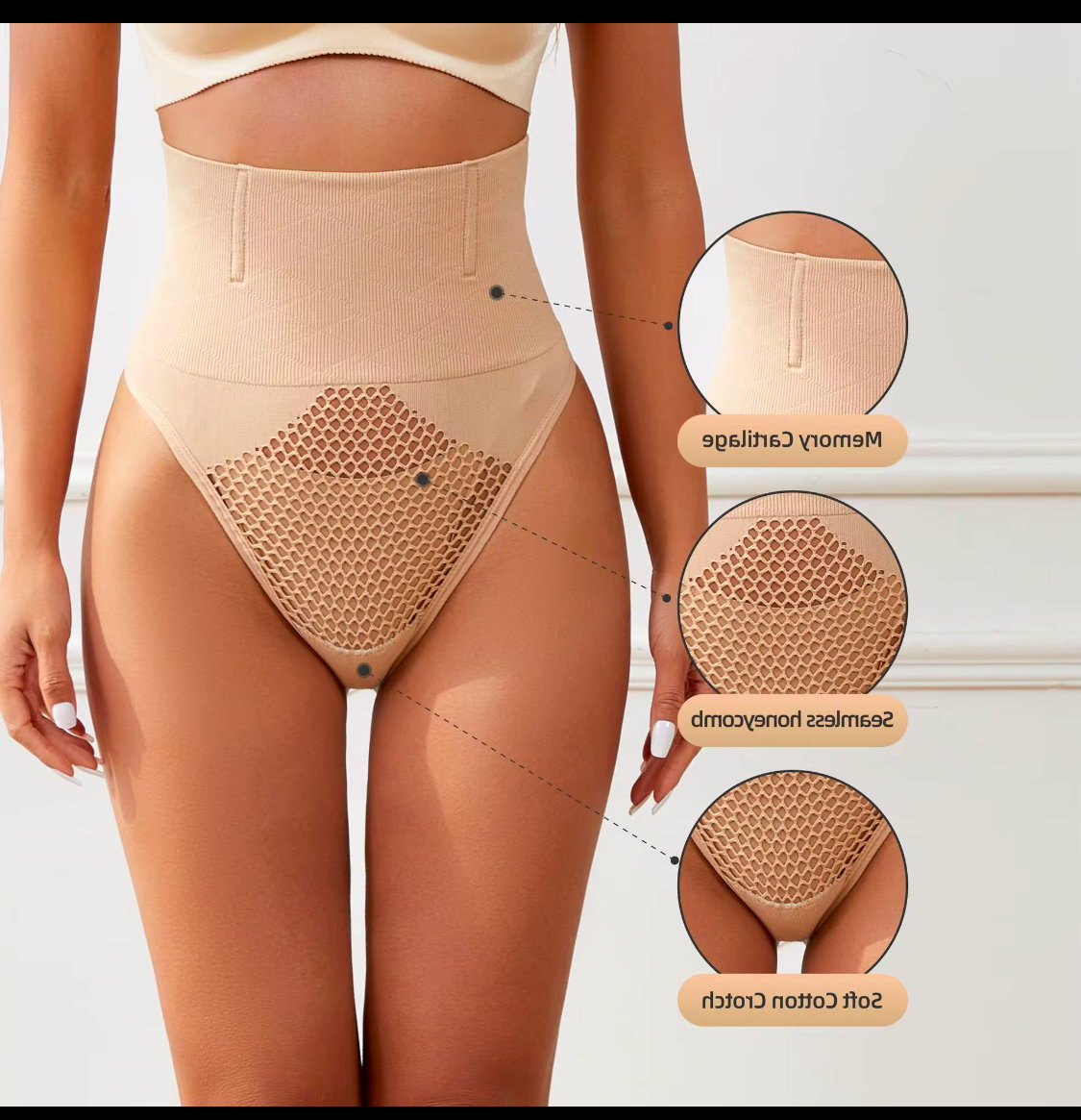 UNDERWEAR HIGH WAIST TUMMY TUCKING BODY SHAPER_1