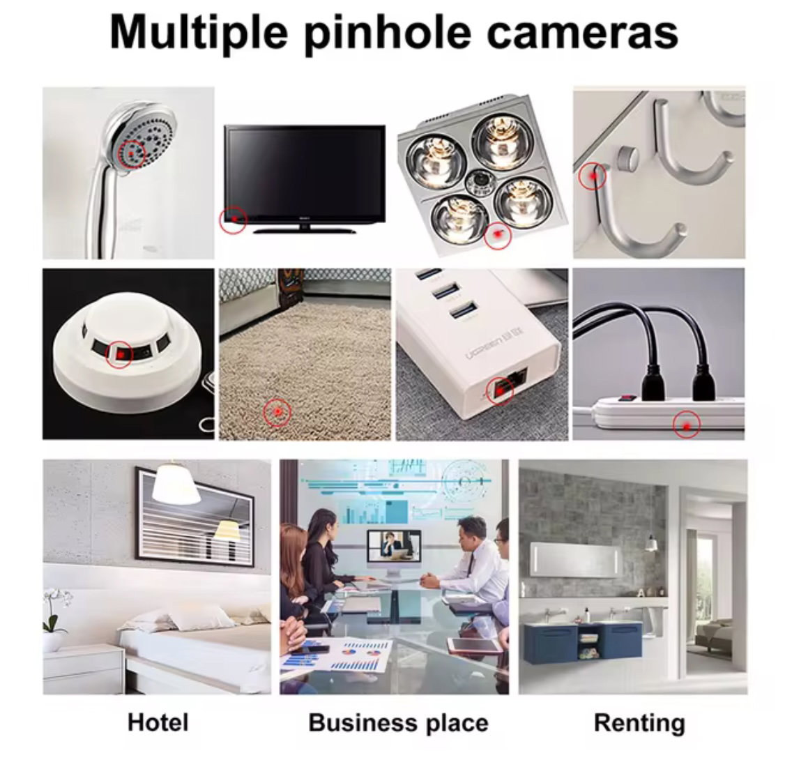 Détecteur de caméra anti-franche Portable USB Hôtel Infrarouge Anti-surveillance Anti-sneak Shooting Détecteur de caméra pour contrôle de sécurité_3