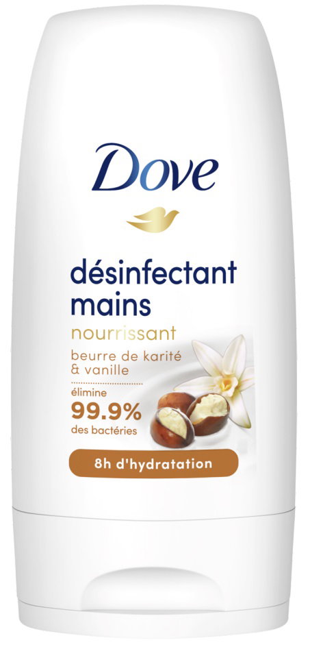 Dove Désinfectant Mains X12, Gel Crème, Nourissant Beurre de Karité et Vanille, Elimine 99,9% des Bactéries - (Lot de 12x50ml)_1